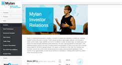 Desktop Screenshot of investor.mylan.com