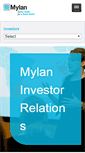 Mobile Screenshot of investor.mylan.com