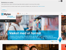 Tablet Screenshot of mylan.dk
